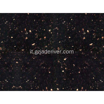 Piano tavolo in pietra di granito nero Galaxy lucido